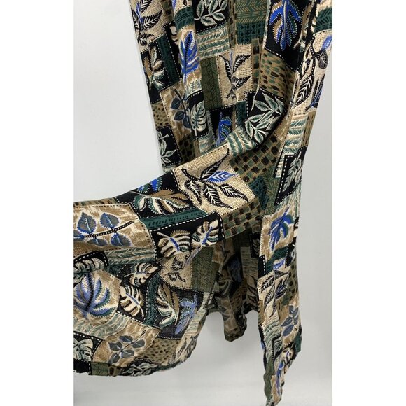 Mango Moon Aloha Hawaiian Dress Size Large L Shift Midi Tropical Women B82 - Picture 3 of 8